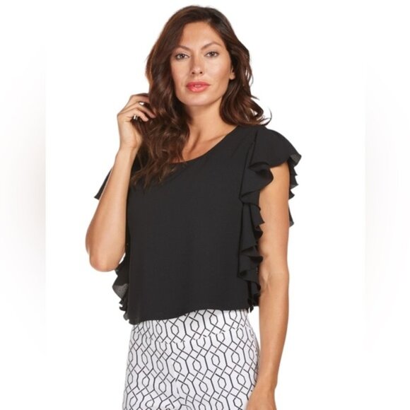 Vince Camuto M Ruffled Top - Picture 1 of 6